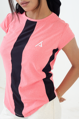 Surge Tee - Pink Black