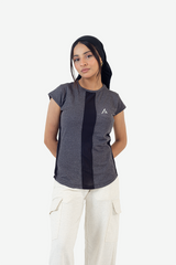 Surge Tee - Grey Black