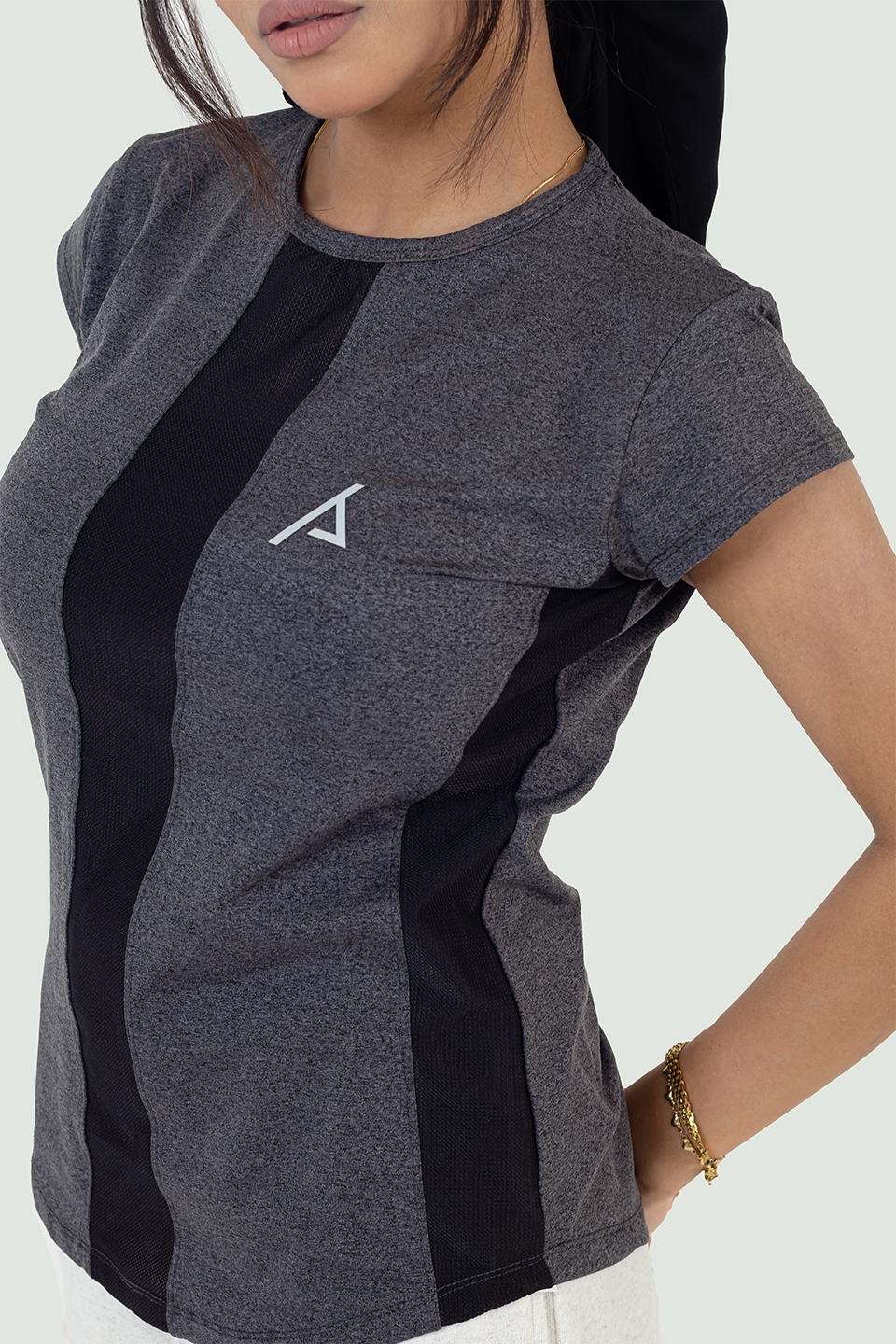 Surge Tee - Grey Black